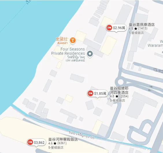 在獲選為第一後，曼谷嘉佩樂的價格又更高了~