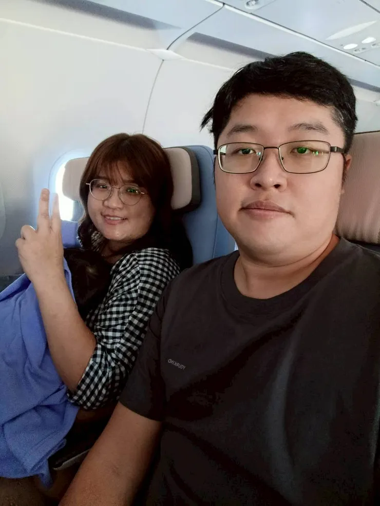 第一次坐華航飛機😍