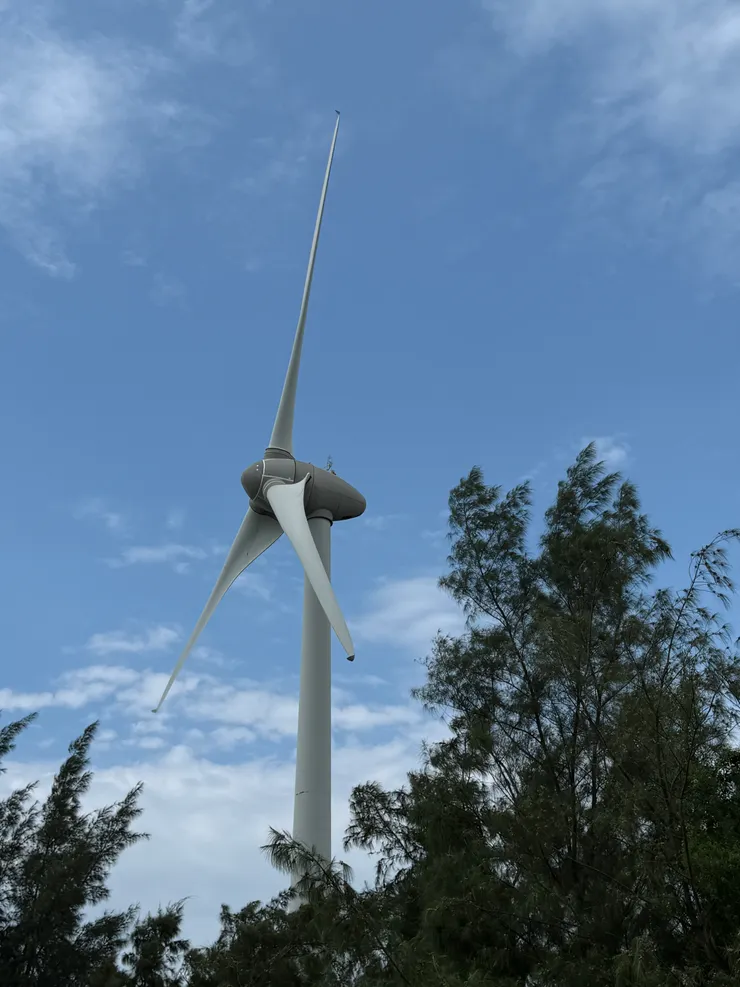 拍攝於2025/07/28 風力發電機