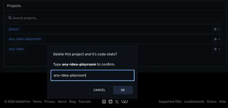 dashbored 還可以操作更名或刪除紀錄