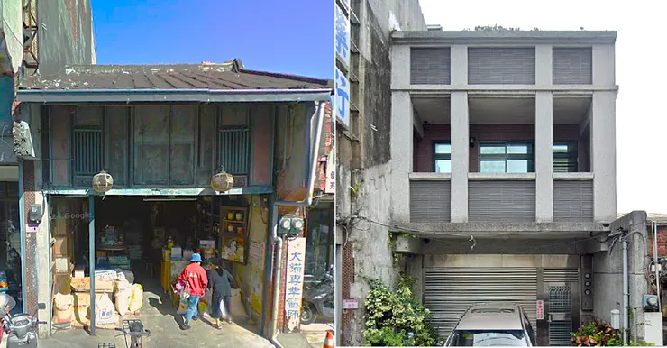 (左圖)魏陵源商行2009年10月Google街景照(右圖)2024年6月Google街景照
