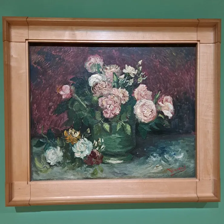 ▲玫瑰與牡丹（1886年作品）