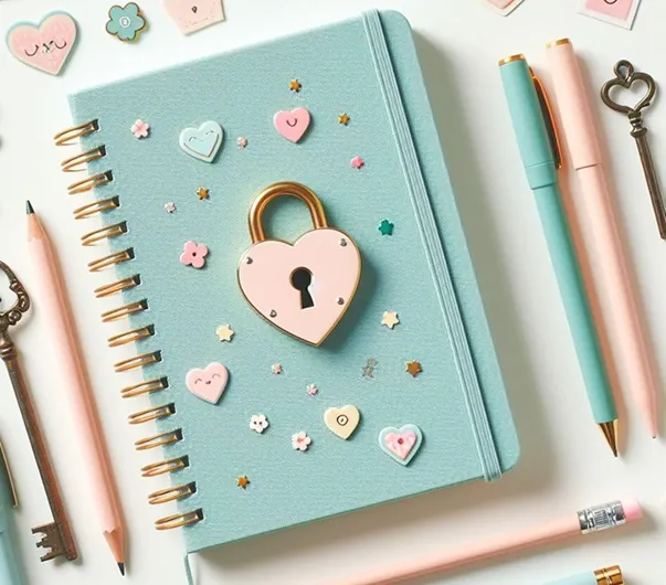 一本能上鎖的筆記本,和兩把不同的鑰匙