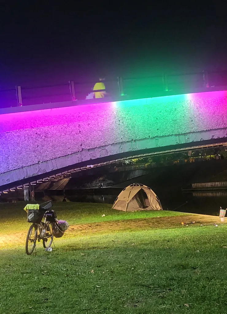 康河帳篷.李建崑攝影