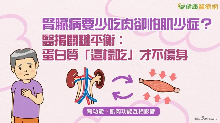 除了腎臟病外,肌少症同樣是高齡族群常見問題