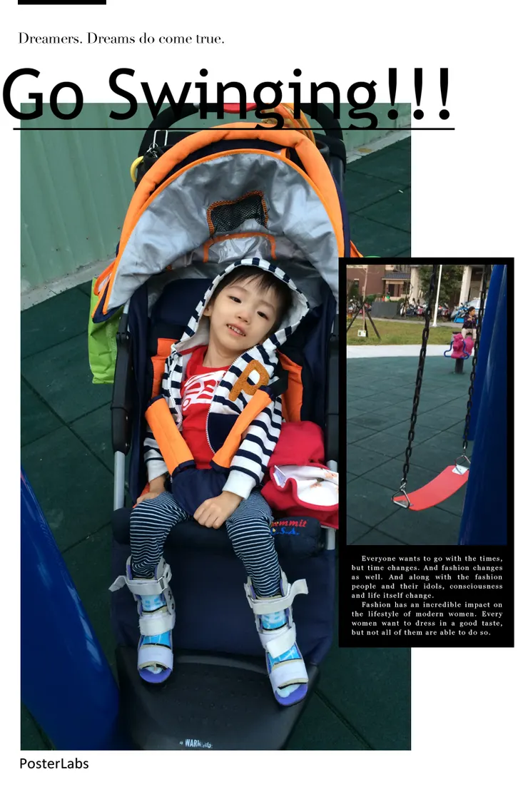 2014十二月初，三歲半的天使祐喜愛盪鞦韆~