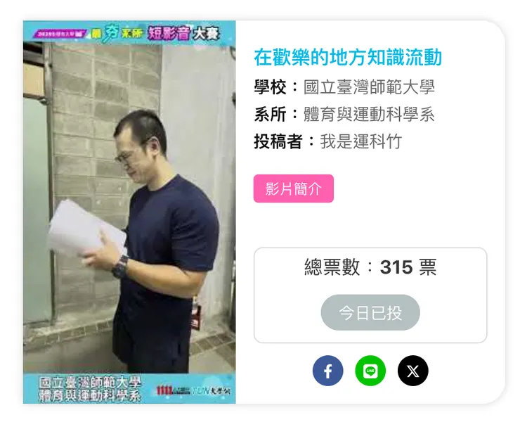 投票支持我是運科竹