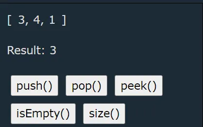 最後面的 3 會被踢掉，就等於是最一疊數字的最頂端會被踢掉。