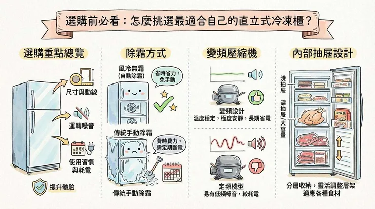  選購前必看：怎麼挑選最適合自己的直立式冷凍櫃？