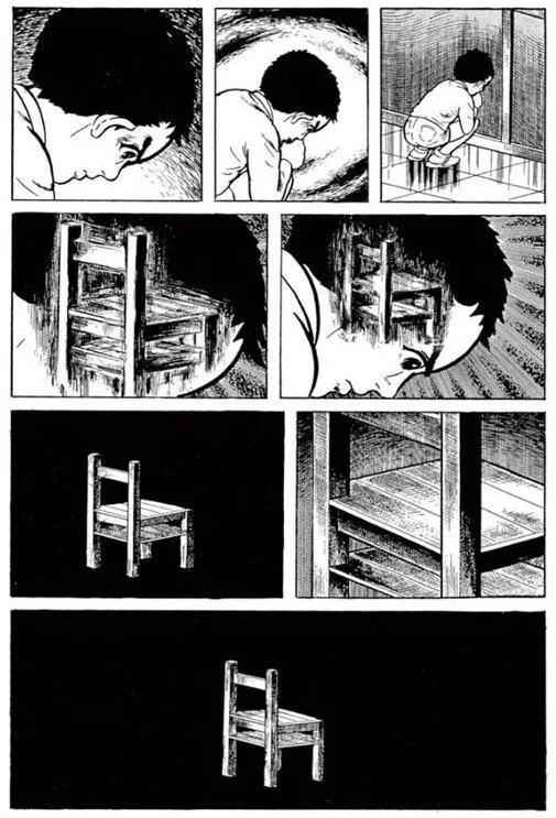 運用想像力與專注力變成一張椅子，才能逃過一劫。（日本經典恐怖科幻漫畫《漂流教室》）