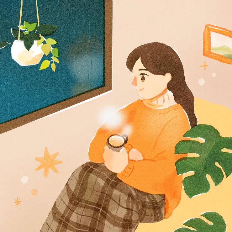 接受自己有低潮的時候，給自己一個空間好好待著