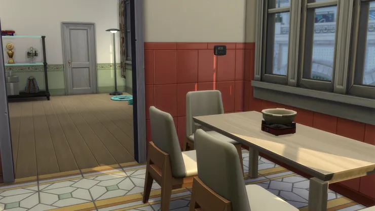 做完飯吃的時候才開冷氣,開關在這裏。