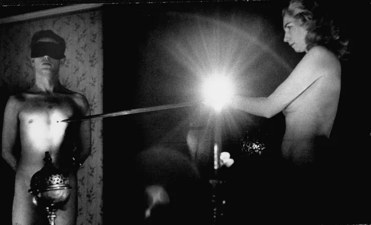 A witchcraft initiation ceremony, England, 1964. Terence Spencer 