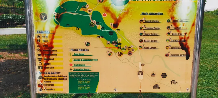 植物園地圖(有點歷史感的)