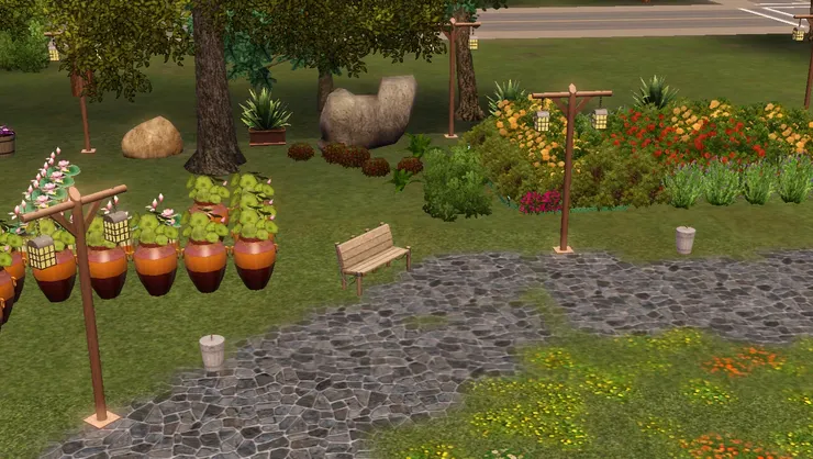 坐在轉角處可以看到較開揚的風景。