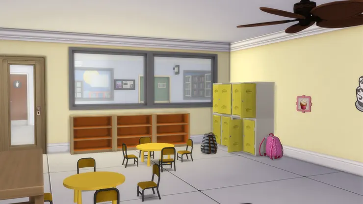 這班的儲物櫃令我聯想起芝士。