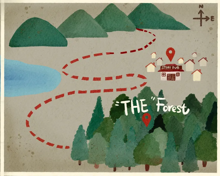 從前從前鎮外有座森林        加尼一起/繪