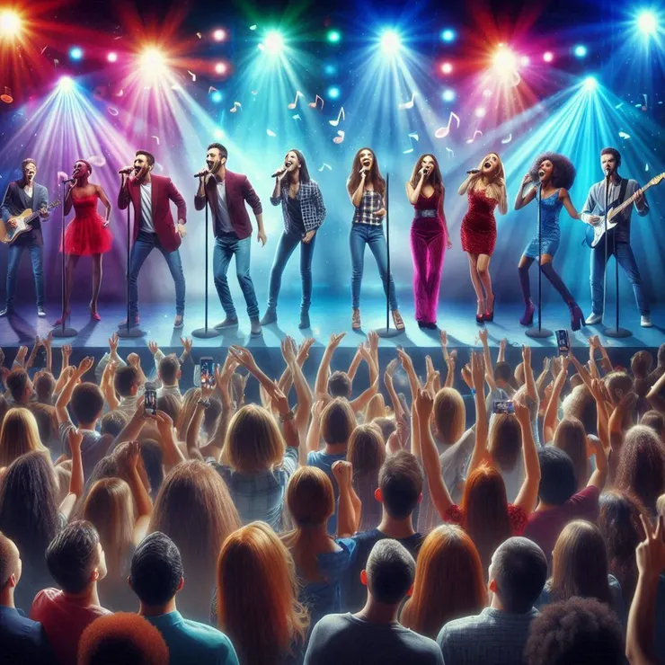 Bing幫我畫的歌手對嘴假唱，連他們的臉，看起來都好假！