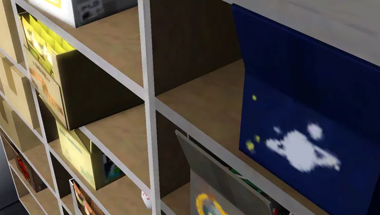 從這角度看像一幢大廈,不同人住在不同樓層。