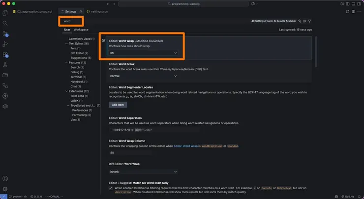 VS Code word warp setting.jpg