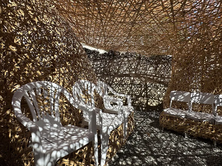 ▲有風位的食堂。