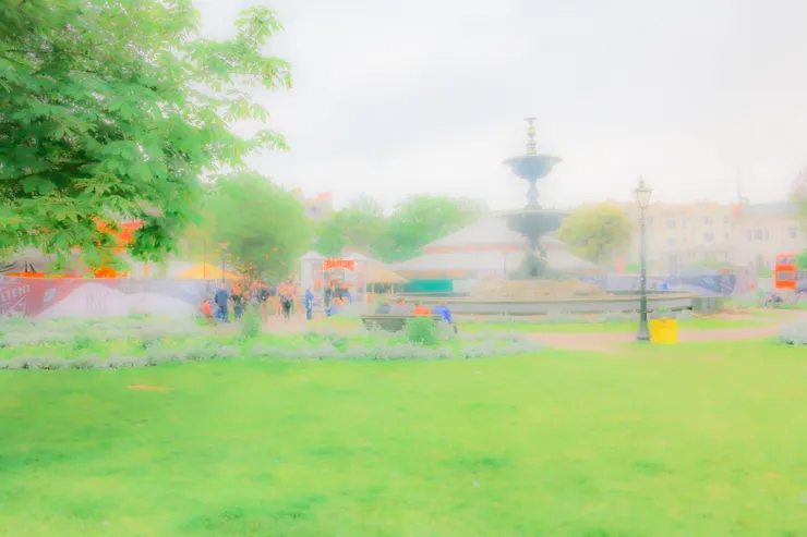 布萊頓的一處公園中一景