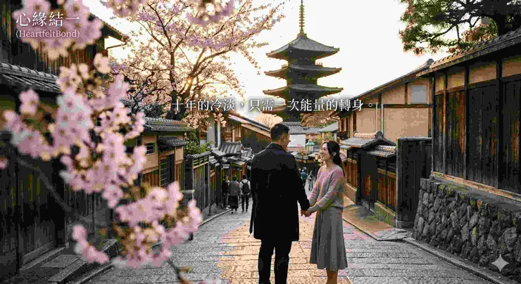 心緣結一和合法術成功見證，10年感情挽回實錄，科技業男友冷暴力修復，京都求婚封面圖。