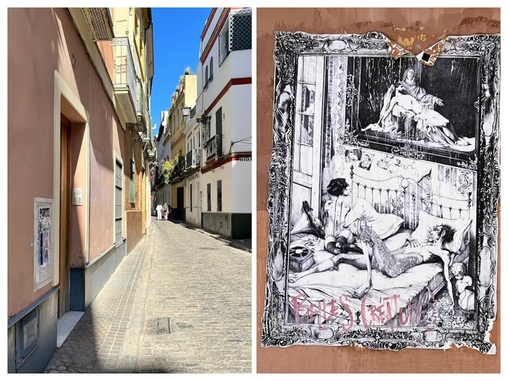 房屋外牆鑲嵌圖畫很前衛