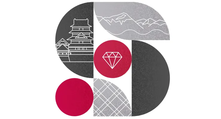 RubyKaigi 2023 主視覺（圖片來源／RubyKaigi 官方網站）