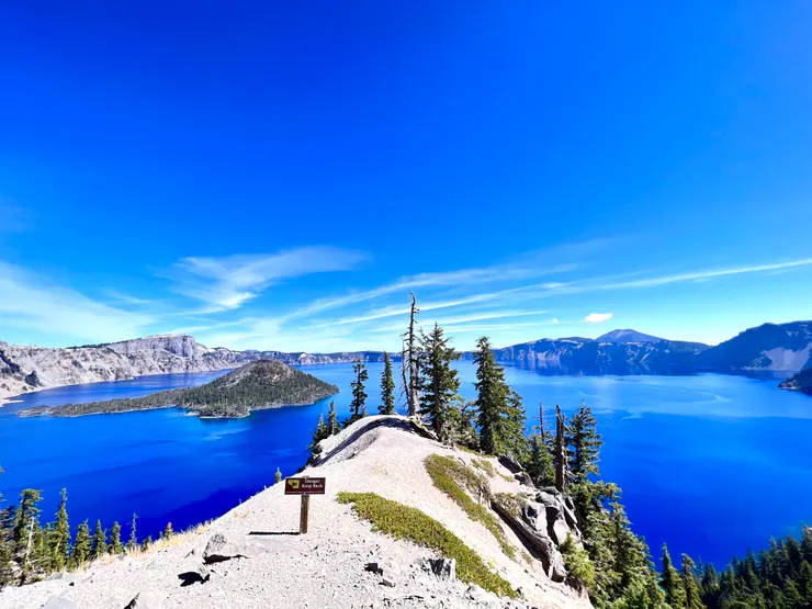 奧勒岡州火山湖全景 作者拍攝