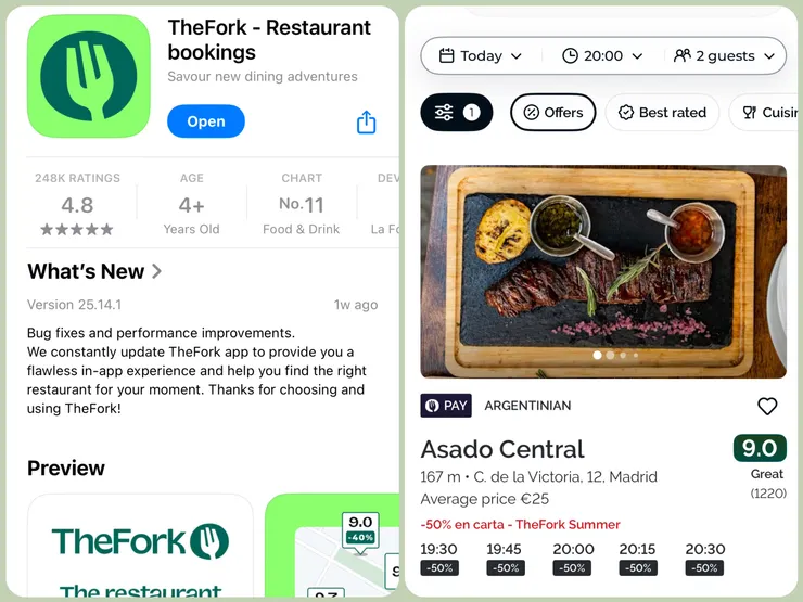 首次訂位用戶輸入推薦碼"85762AC6"額外獲贈2000Yums（等值€50）