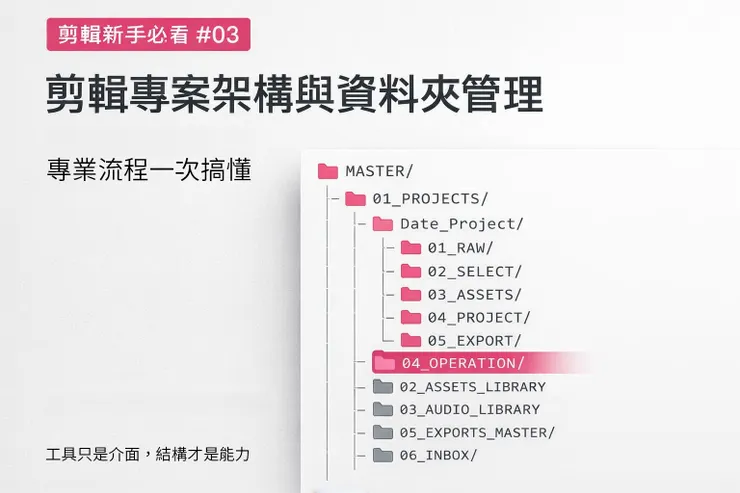 剪輯專業資料夾架構