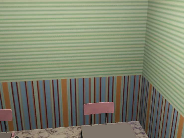 很細小的房間，只得兩張書桌。