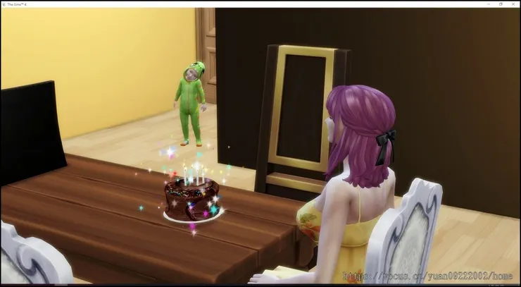 雖然給準備了巧克力蛋糕，但是……