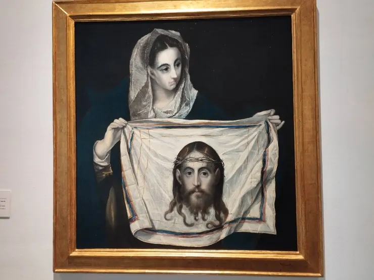 El Greco的〈聖維若妮卡與聖容（Veronica with the Holy Face）〉