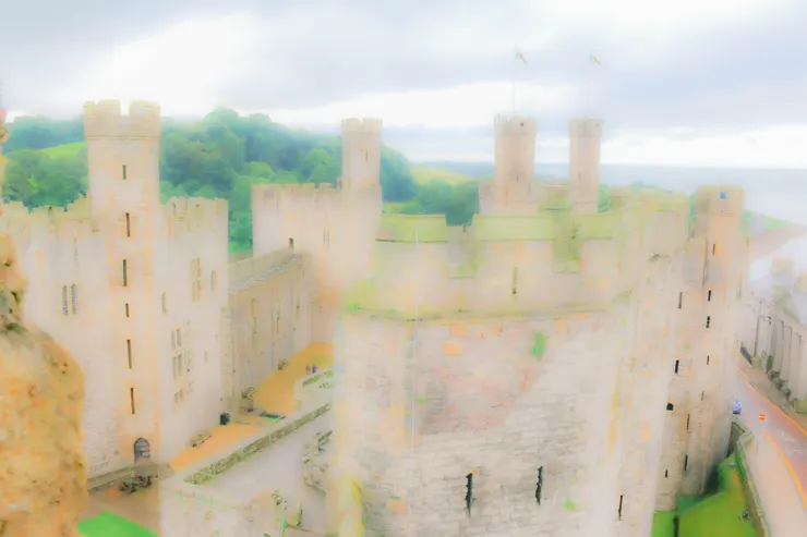 卡納芬城堡一景