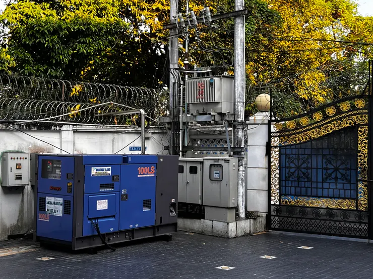 台灣駐緬甸代表處裝設的發電機