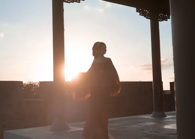 逆光下的唯美感