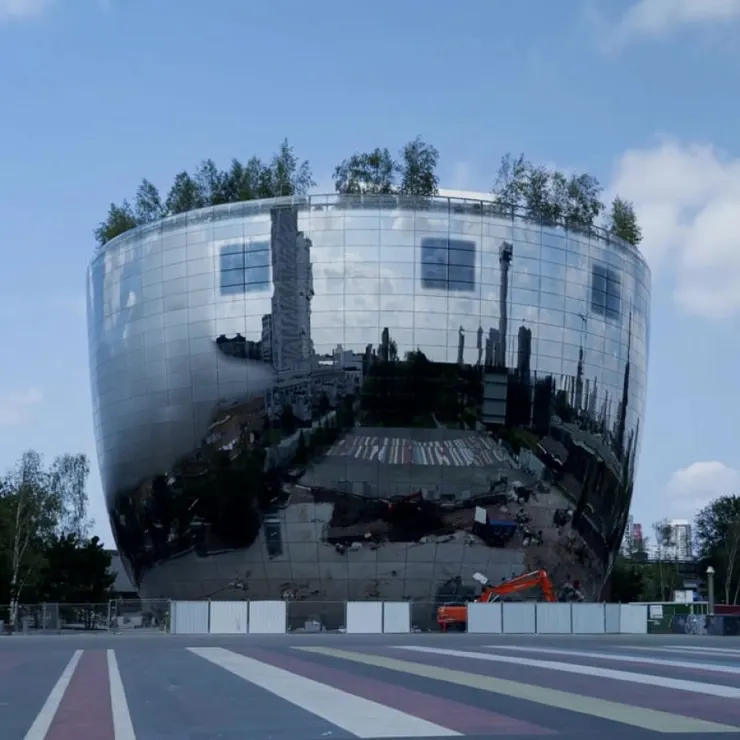 博伊曼斯.范伯寧恩美術館開放式庫房建築外觀,圖片來源:Museum Boijmans Van Beuningen