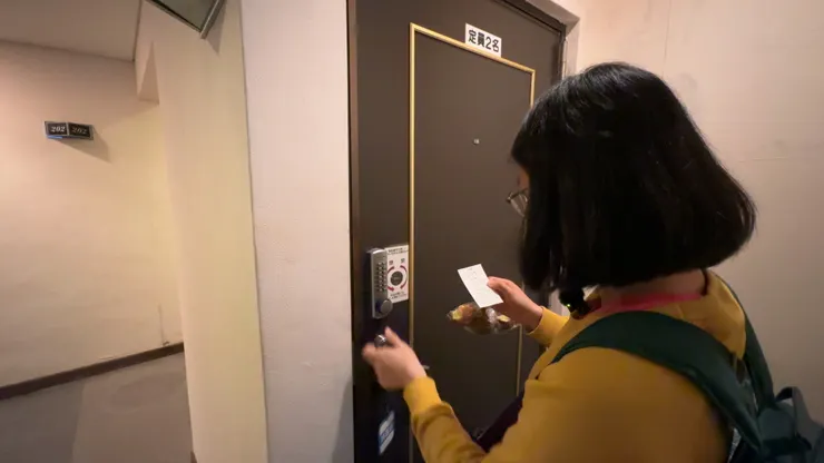 房間是用密碼鎖，沒有鑰匙，很可愛。