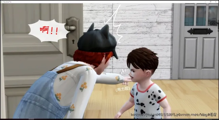 結果這傢伙就直接咬人了XDDD