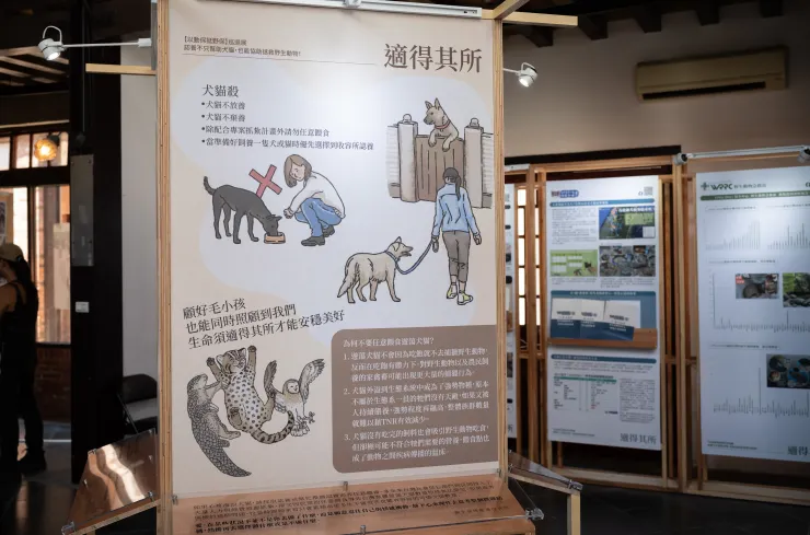 不放養、不棄養、不餵食、多領養。保護野生動物與我們的生活，讓受苦的貓狗減量，就這12個字，一起來吧！