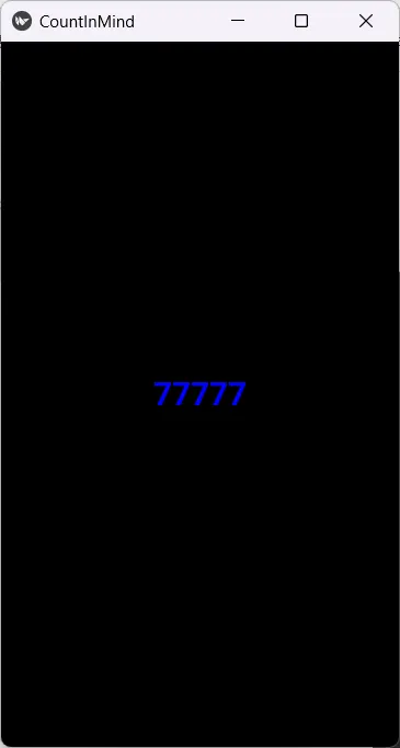 可以發現'77777'位於螢幕寬跟長各*0.5的預設位置,這邊是以左下角為原點位置