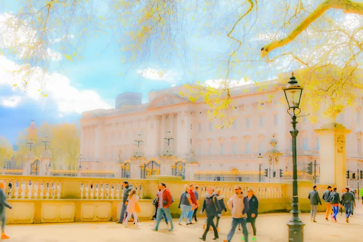 白金漢宮外一景