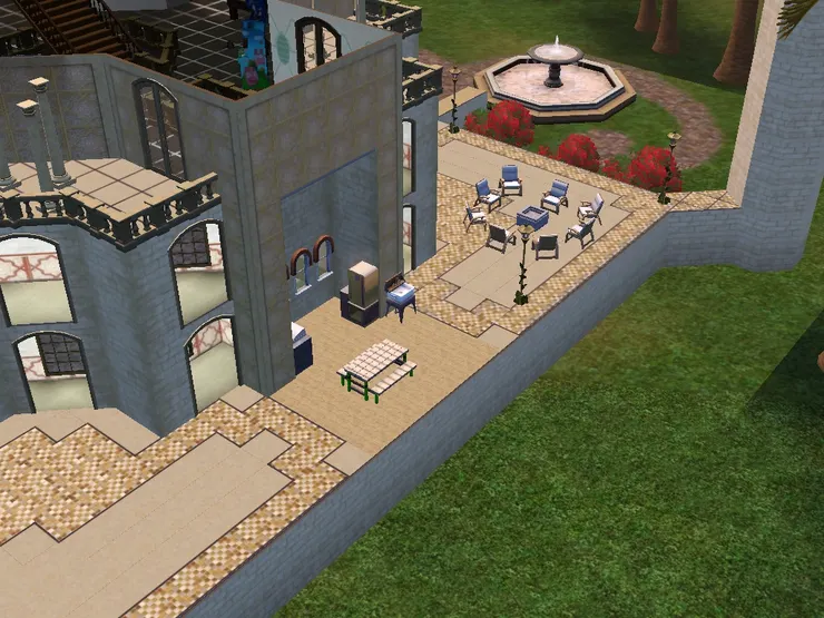 接近廚房的這處我用來放燒烤爐。