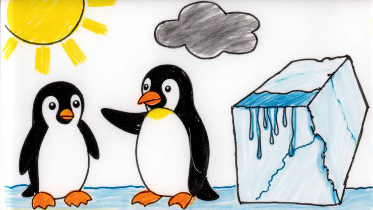 爺爺企鵝的憂愁