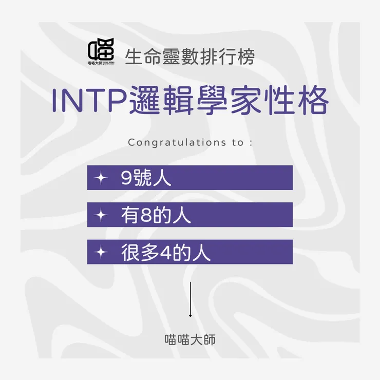 生命靈數遇上MBTI：INTP性格