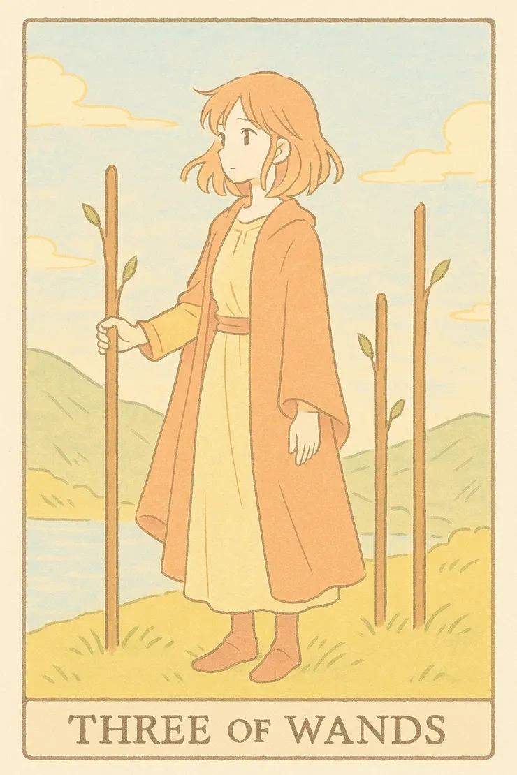權杖3(Three of Wands)