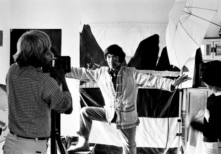 1981年，柯錫杰拍攝席德進