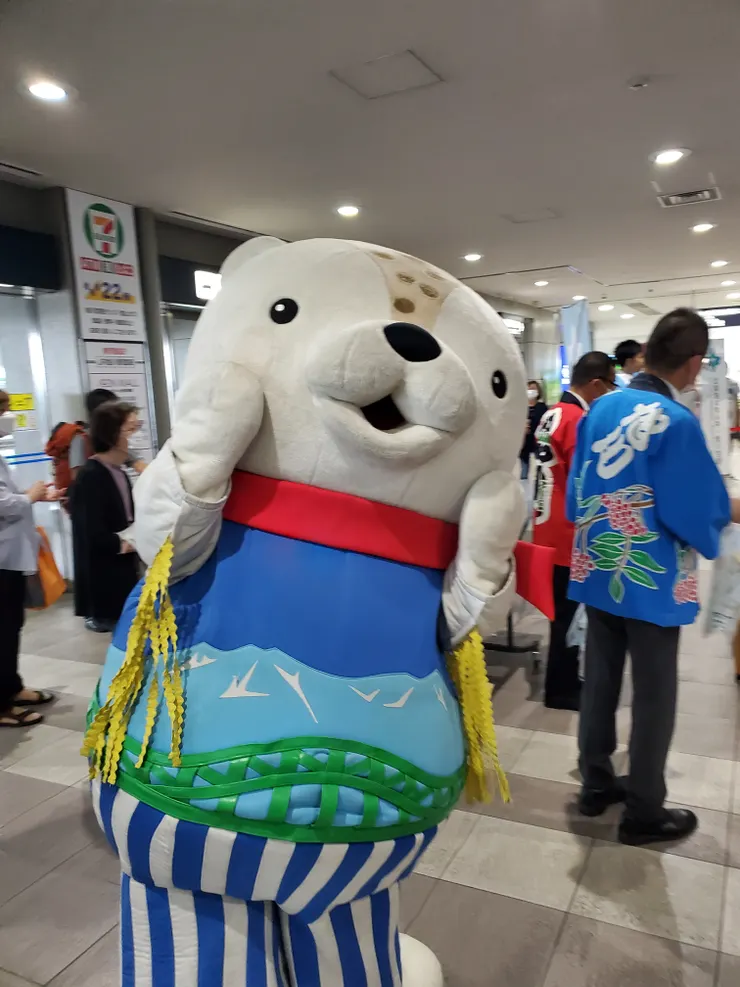 那麼熱情的旭川機場，列隊歡迎